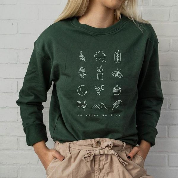 women's hoodies & sweatshirts no water life sweatshirt hipster graphic funny vintage 100% cotton aesthetic pullovers jumper outfits t, Black
women's hoodies & sweatshirts no water life sweatshirt hipster graphic funny vintage 100% cotton aesthetic pullovers jumper outfits t, Black