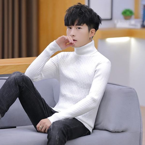 winter warm turtleneck sweater men fashion christmas sweaters knitted mens sweaters casual trendy male slim fit pullover, White;black
winter warm turtleneck sweater men fashion christmas sweaters knitted mens sweaters casual trendy male slim fit pullover, White;black