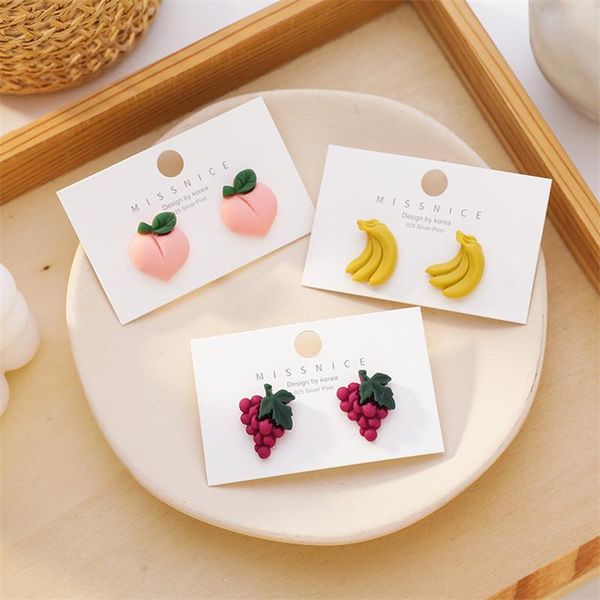 stud fresh and wild hypoallergenic fruit grape banana peach earrings ins wind girl cute, Golden;silver
stud fresh and wild hypoallergenic fruit grape banana peach earrings ins wind girl cute, Golden;silver
