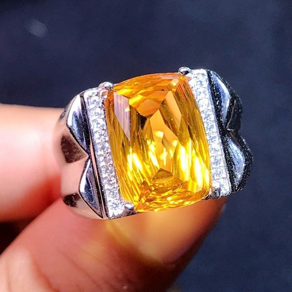2021 selling new z men's s925 sterling sier inlaid natural citrine ring can adjust the siz pxuc, Silver
2021 selling new z men's s925 sterling sier inlaid natural citrine ring can adjust the siz pxuc, Silver