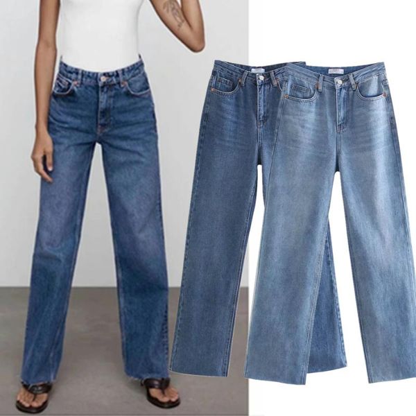women's jeans withered 2021 england style vintage mom woman high waist loose burrs boyfriend for women denim wide leg pants, Blue
women's jeans withered 2021 england style vintage mom woman high waist loose burrs boyfriend for women denim wide leg pants, Blue