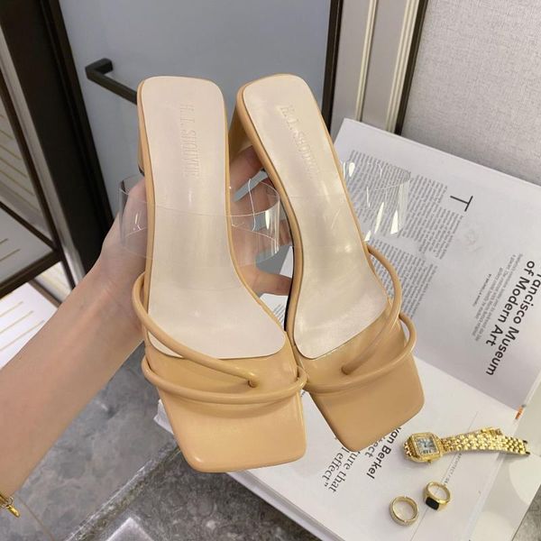 dress shoes clip toe transparent band slingback gladiator women sandals thick high heels flip flops clear femmes sandalias 2021, Black
dress shoes clip toe transparent band slingback gladiator women sandals thick high heels flip flops clear femmes sandalias 2021, Black
