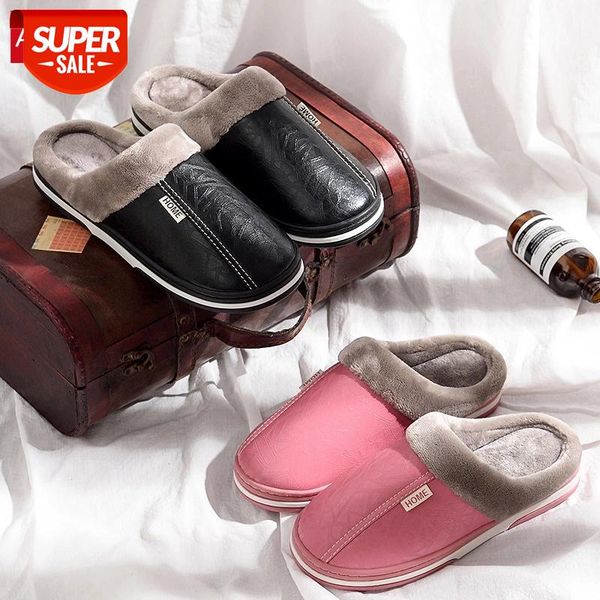 asifn men's winter slippers big size pu leather waterproof warm home women fur slipper male couple platform indoor fluffy #hf4c, Black
asifn men's winter slippers big size pu leather waterproof warm home women fur slipper male couple platform indoor fluffy #hf4c, Black