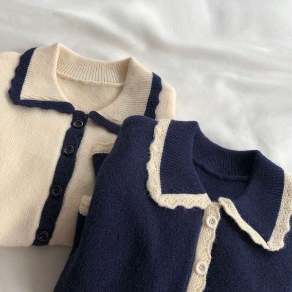 soft girl little lapel lace knits cardigan sweater sleeve student short jacket autumn new winter eik9, White;black
soft girl little lapel lace knits cardigan sweater sleeve student short jacket autumn new winter eik9, White;black