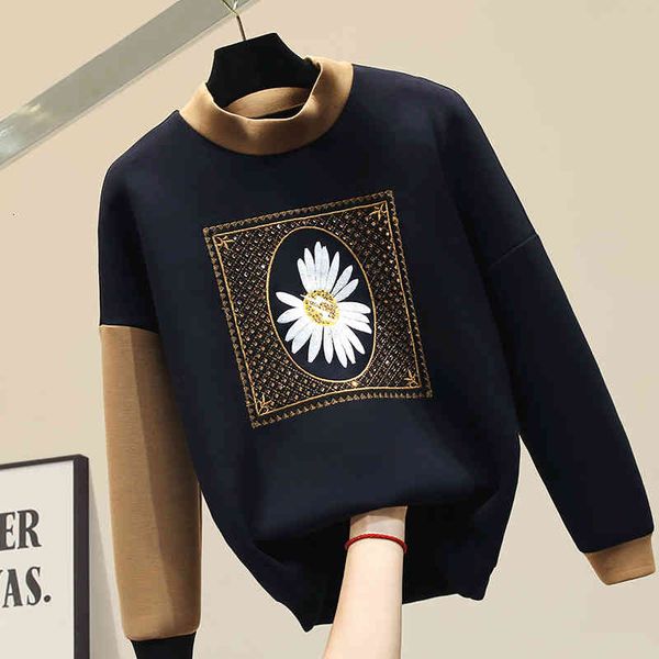 women's hoodies & sweatshirts patchwork diamonds beading embroidery floral sweatshirt women 2021 spring space cotton hoodie korean, Black
women's hoodies & sweatshirts patchwork diamonds beading embroidery floral sweatshirt women 2021 spring space cotton hoodie korean, Black