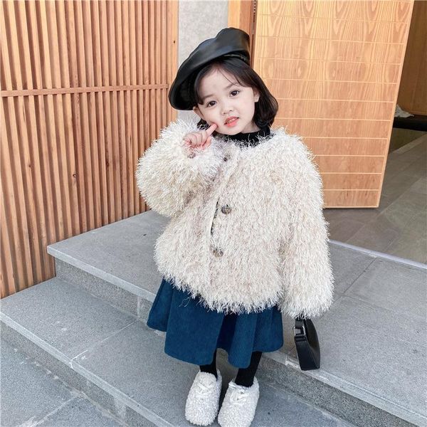 jackets jacket for girls 2022 autumn winter korean plush thick warm faux fur coat fashion solid color outerwear children's clothing, Blue;gray
jackets jacket for girls 2022 autumn winter korean plush thick warm faux fur coat fashion solid color outerwear children's clothing, Blue;gray
