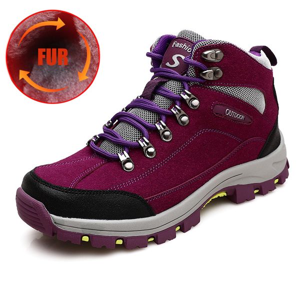 winter warm hiking ankle boots men women mountain climbing shoes with fur woman winter shoes outdoor couple sneaker unisex
winter warm hiking ankle boots men women mountain climbing shoes with fur woman winter shoes outdoor couple sneaker unisex