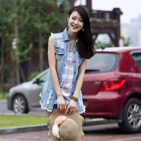 women's jackets spring autumn long cardigan denim jacket women tassel sleeveless jeans fashion lady blue hole coat plus size outwear, Black;brown
women's jackets spring autumn long cardigan denim jacket women tassel sleeveless jeans fashion lady blue hole coat plus size outwear, Black;brown