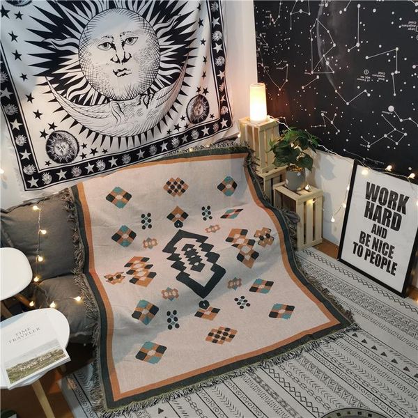 blankets bohemian blanket creamy white geometric pattern decorative throw woven thread braided tassel bedspread for sofa living room
blankets bohemian blanket creamy white geometric pattern decorative throw woven thread braided tassel bedspread for sofa living room