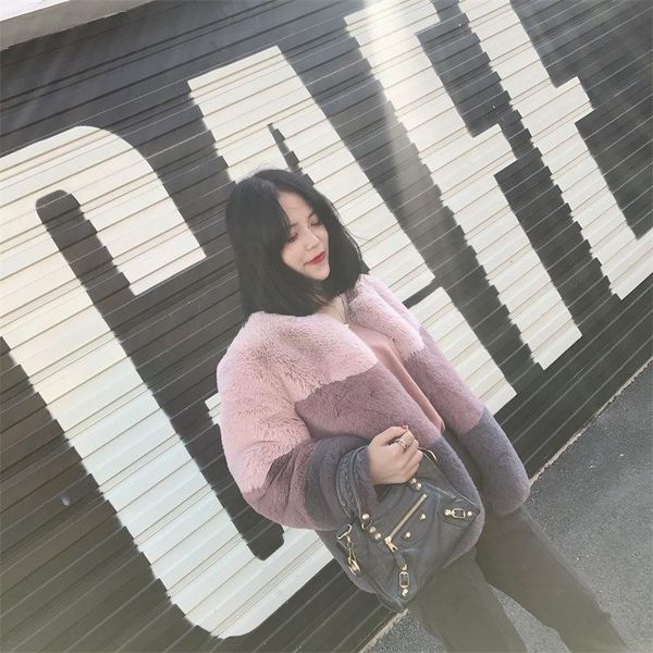 women's fur & faux gamporl coat fashionable ladies warm clothes winter round neck plush 2021 women, Black
women's fur & faux gamporl coat fashionable ladies warm clothes winter round neck plush 2021 women, Black