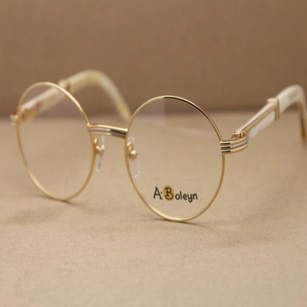round c glasses or women gold buffalo white man horn eyeglasses 7550178 optical frame eyewear glasses frames decoration gold frame glas bagt, White;black
round c glasses or women gold buffalo white man horn eyeglasses 7550178 optical frame eyewear glasses frames decoration gold frame glas bagt, White;black