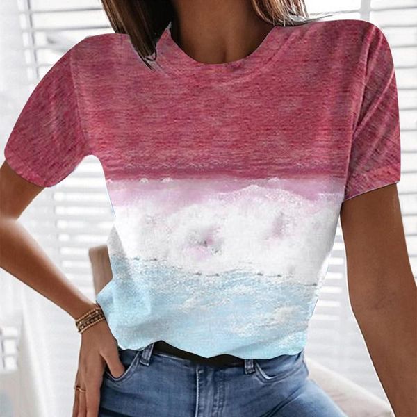 women's t-shirt women short sleeve t shirts oversized tie dye sea o-neck shirt hip hop loose korean style all match students simple chi, White
women's t-shirt women short sleeve t shirts oversized tie dye sea o-neck shirt hip hop loose korean style all match students simple chi, White