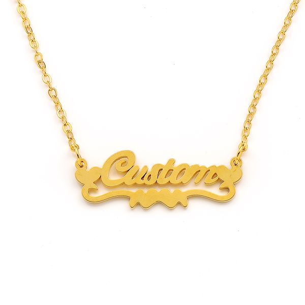 9k yellow gold gf rhodium heart pendant frame star accents necklace chain script word charm women jewelry gift, Silver
9k yellow gold gf rhodium heart pendant frame star accents necklace chain script word charm women jewelry gift, Silver