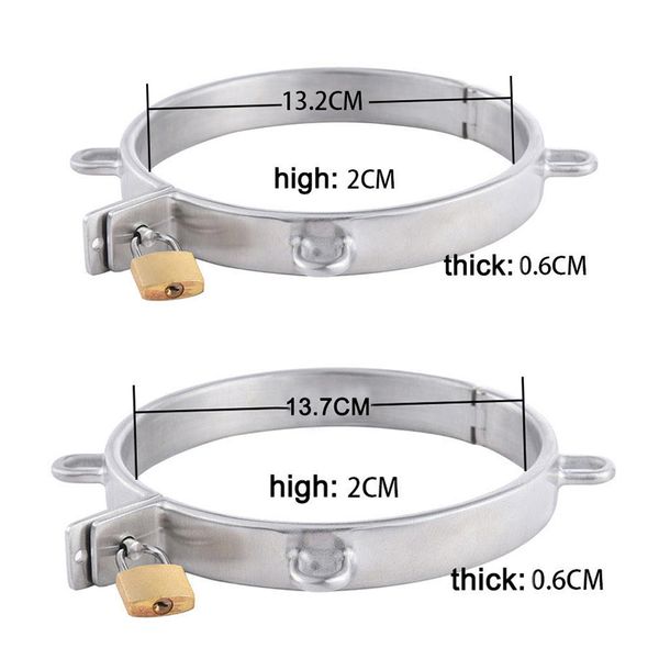 camatech metal neck collar cuff restraint with lock stainless steel sm lockable o-rings bondage choker necklace slave game
camatech metal neck collar cuff restraint with lock stainless steel sm lockable o-rings bondage choker necklace slave game