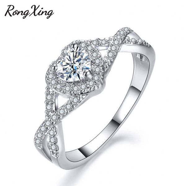 wedding rings rongxing sparkling white zircon heart rinngs for women silver color crossed finger ring lover gifts rs0232, Slivery;golden
wedding rings rongxing sparkling white zircon heart rinngs for women silver color crossed finger ring lover gifts rs0232, Slivery;golden