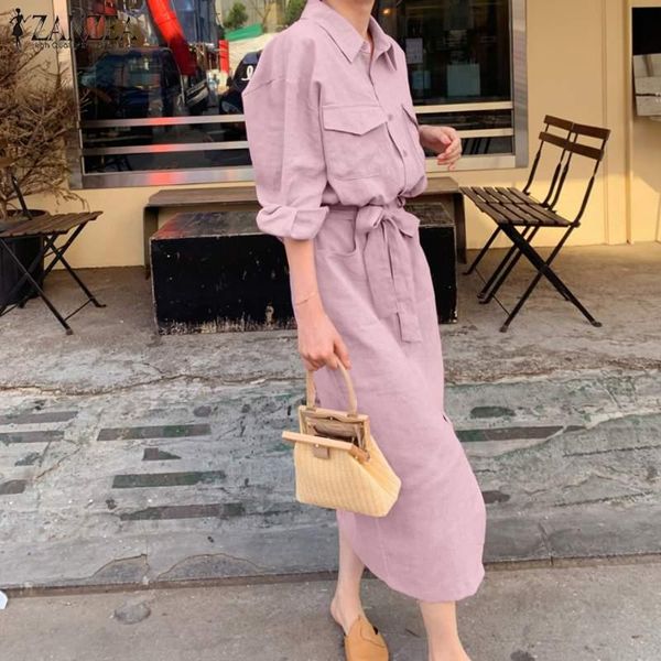 casual dresses plus size women spring sundress zanzea 2021 elegant solid shirt dress long sleeve midi vestidos female laple button robe, Black;gray
casual dresses plus size women spring sundress zanzea 2021 elegant solid shirt dress long sleeve midi vestidos female laple button robe, Black;gray