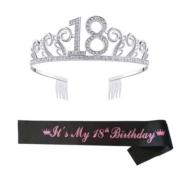 hair clips & barrettes birthday tiara crown with shoulder strap set for party supplies ea, Golden;silver
hair clips & barrettes birthday tiara crown with shoulder strap set for party supplies ea, Golden;silver