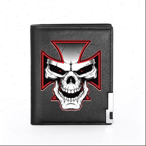 fashion cross skull printing black pu leather wallet men credit card holder short purse gifts, Red;black
fashion cross skull printing black pu leather wallet men credit card holder short purse gifts, Red;black