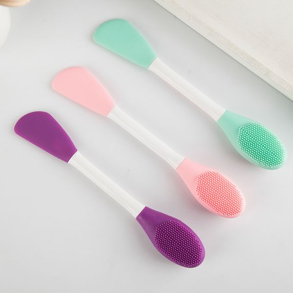 multifunction silicone face mask brush massage cleaning beauty tool double head diy mud facial cream applicator factory direct wholesale
multifunction silicone face mask brush massage cleaning beauty tool double head diy mud facial cream applicator factory direct wholesale