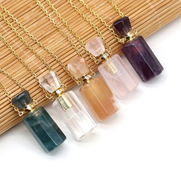 chains perfume bottle multi-kind natural stone essential oil bottles white quartz amazonite amethysts women necklace drop 60cm, Silver
chains perfume bottle multi-kind natural stone essential oil bottles white quartz amazonite amethysts women necklace drop 60cm, Silver