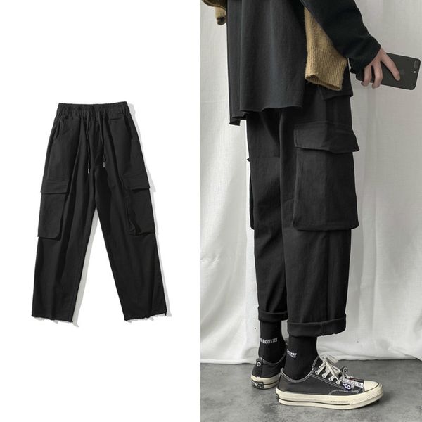 2021 new men's solid color cargo loose trousers active elastic harem hip hop joggers sweatpants cotton casual pants 29qn, Black
2021 new men's solid color cargo loose trousers active elastic harem hip hop joggers sweatpants cotton casual pants 29qn, Black