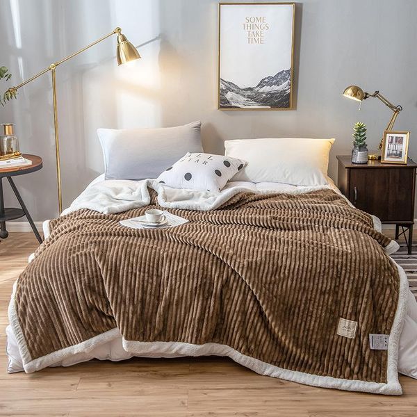 blankets double-sided velvet cashmere cover blanket fashion solid color soft throw warm office home nap bedspread 
blankets double-sided velvet cashmere cover blanket fashion solid color soft throw warm office home nap bedspread
