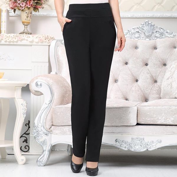 women 2021 spring autumn new middle-aged solid color trousers female high waist loose trousers ladies straight casual pants q692, Black;white
women 2021 spring autumn new middle-aged solid color trousers female high waist loose trousers ladies straight casual pants q692, Black;white