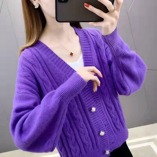 women's sweaters bl-73 casual v-neck short knitted women autumn winter lantern sleeve button female cardigan streetwear ladies sweater, White;black
women's sweaters bl-73 casual v-neck short knitted women autumn winter lantern sleeve button female cardigan streetwear ladies sweater, White;black