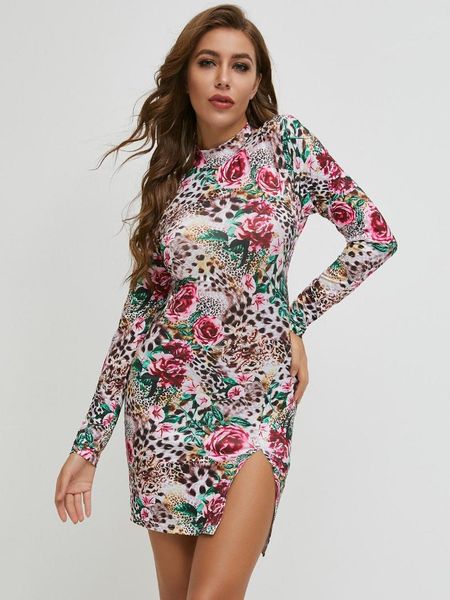 casual dresses 2021 autumn winter women split thigh leopard & floral bodycon dress, Black;gray
casual dresses 2021 autumn winter women split thigh leopard & floral bodycon dress, Black;gray