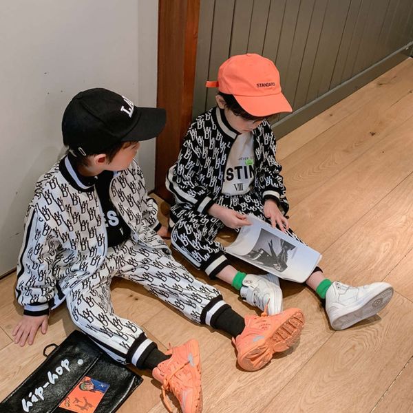 children's wear boys' 2021 spring new im cuhk korean leisure fashion two piece suit, White
children's wear boys' 2021 spring new im cuhk korean leisure fashion two piece suit, White
