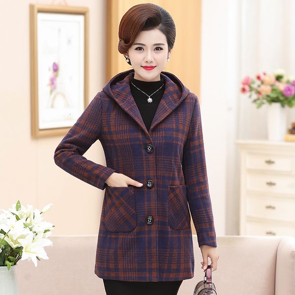 fashions and winter clothes new middle-aged loaded big size long tartan wool female tide coat robd, Black
fashions and winter clothes new middle-aged loaded big size long tartan wool female tide coat robd, Black