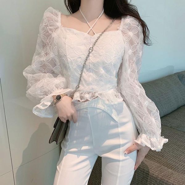 women's blouses & shirts hzirip vintage square collar solid lace puff sleeve women 2021 autumn edible tree all-match fashion ele, White
women's blouses & shirts hzirip vintage square collar solid lace puff sleeve women 2021 autumn edible tree all-match fashion ele, White