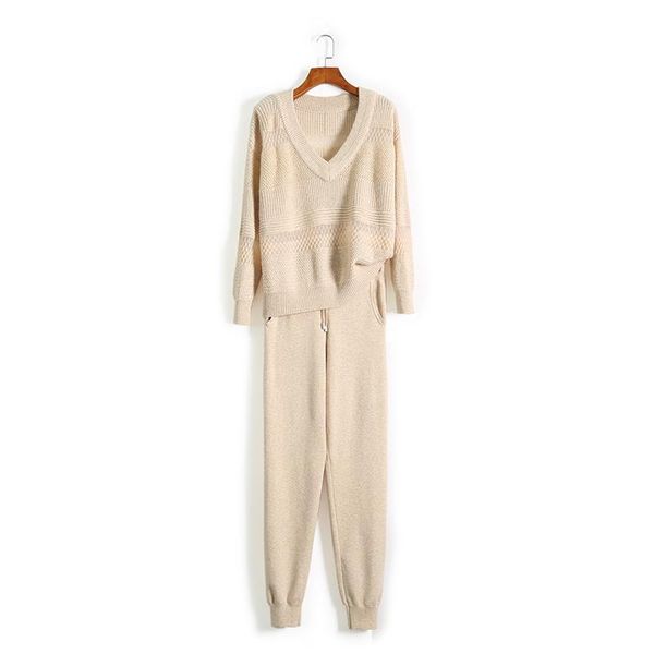 cashmere knit suit openwork sweater and pants new fashion mohair stitching 2021 woman two-piece pullover casual full length, White
cashmere knit suit openwork sweater and pants new fashion mohair stitching 2021 woman two-piece pullover casual full length, White