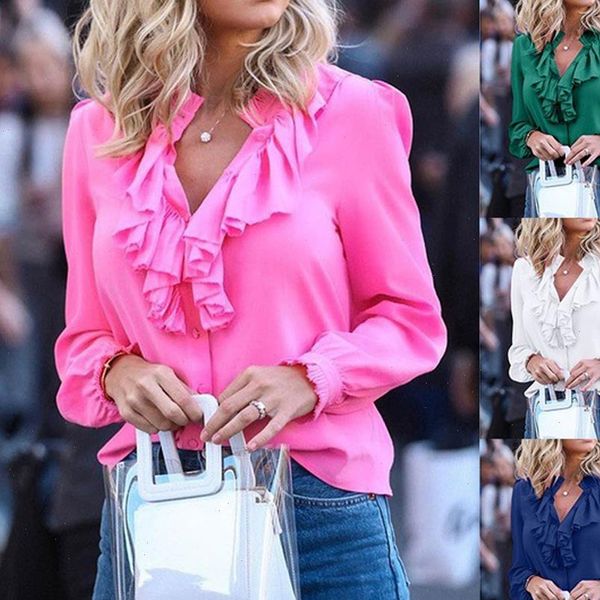 plus size ruffle chiffon blouses 2021 autumn elegant women long sleeve v neck streetwear office shirts ladies green white
plus size ruffle chiffon blouses 2021 autumn elegant women long sleeve v neck streetwear office shirts ladies green white