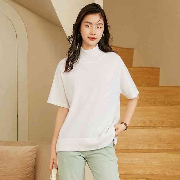 women's knits & tees 2021 korean version 100% pure cashmere autumn/winter female mesh sweater 7 minutes short sleeve, White
women's knits & tees 2021 korean version 100% pure cashmere autumn/winter female mesh sweater 7 minutes short sleeve, White