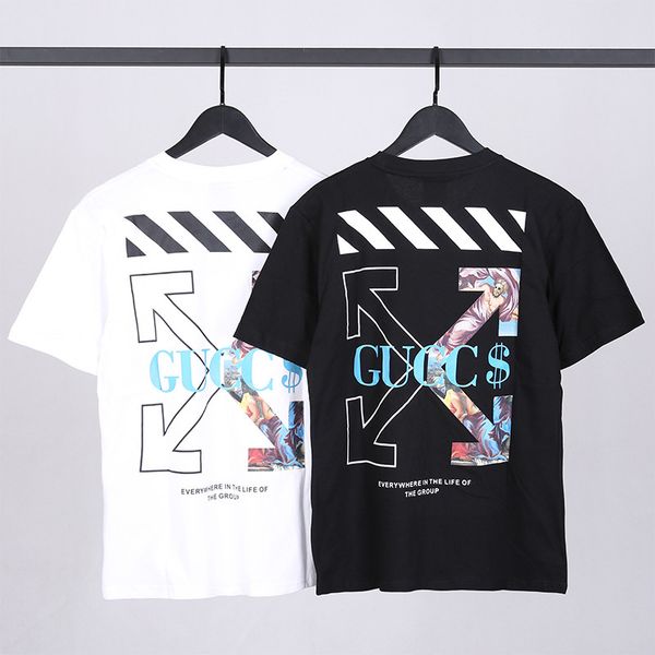 2021 Summer Fashion Brand Off Short Sleeve T-shirt Men and Women Co Branded Cartoon Arrstyle Print Half, White;black
2021 Summer Fashion Brand Off Short Sleeve T-shirt Men and Women Co Branded Cartoon Arrstyle Print Half, White;black