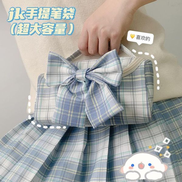 cosmetic bags & cases jk large pencil case girls japanese plaid stationery storage school pen supplies bag cute pencils pouch wy170
cosmetic bags & cases jk large pencil case girls japanese plaid stationery storage school pen supplies bag cute pencils pouch wy170