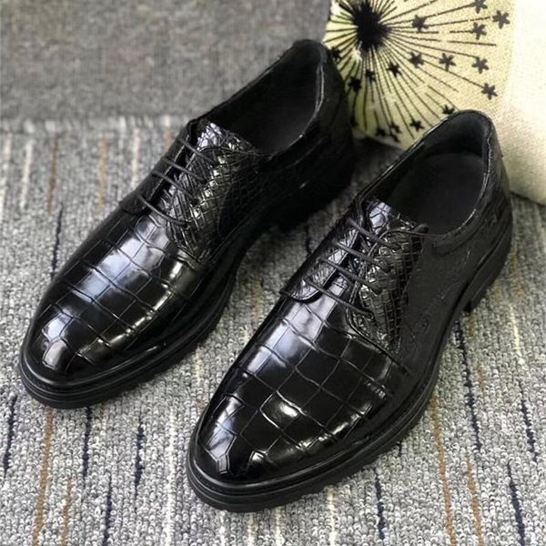 dress shoes authentic exotic crocodile belly skin businessmen stylish genuine alligator leather male lace-up rround toe, Black
dress shoes authentic exotic crocodile belly skin businessmen stylish genuine alligator leather male lace-up rround toe, Black