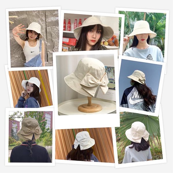 bow-tie hats female tide hat big cornish hat female summer is early spring fisherman hats all match hepburn wind sun block hat, Blue;gray
bow-tie hats female tide hat big cornish hat female summer is early spring fisherman hats all match hepburn wind sun block hat, Blue;gray