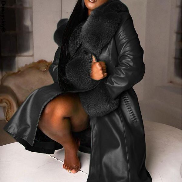 women's leather & faux women winter fashion warm pu jacket fake fur black long coat office lady zipper western punk gothic outwear youn
women's leather & faux women winter fashion warm pu jacket fake fur black long coat office lady zipper western punk gothic outwear youn