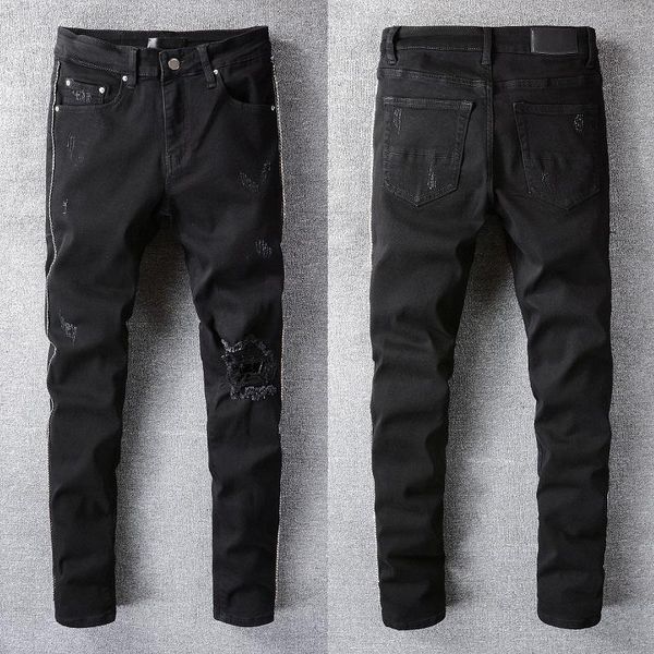 men's jeans 2021 fashion brand high street woman men slim high-profile elastic waist stretch skinny #801, Blue
men's jeans 2021 fashion brand high street woman men slim high-profile elastic waist stretch skinny #801, Blue
