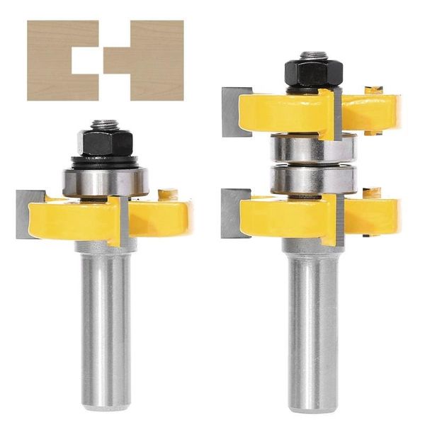 professional drill bits 2pcs 1/2 inch shank tongue and groove joint assembly router bit set 1-1/2 stock wood cutting tool
professional drill bits 2pcs 1/2 inch shank tongue and groove joint assembly router bit set 1-1/2 stock wood cutting tool