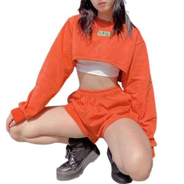women's tracksuits 2021 autumn women short sets letter print sweatshirt wide leg two piece navel exposed shorts set streetwear, Gray
women's tracksuits 2021 autumn women short sets letter print sweatshirt wide leg two piece navel exposed shorts set streetwear, Gray
