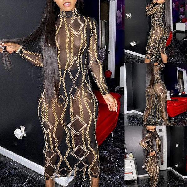 casual dresses long sleeve print mesh see-through maxi dress autumn fashion streetwear outfits party wear, Black;gray
casual dresses long sleeve print mesh see-through maxi dress autumn fashion streetwear outfits party wear, Black;gray