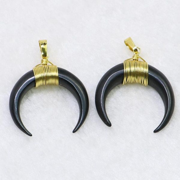 pendants 6pcs black bull stock pendant crescent shape wholesale jewelry for necklace 9022
pendants 6pcs black bull stock pendant crescent shape wholesale jewelry for necklace 9022