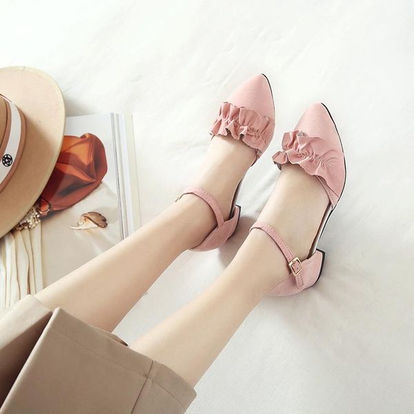 dress shoes big size 32-45 2021 spring autumn women solid flock fashion pointed toe low square heels pumps 4 colors, Black
dress shoes big size 32-45 2021 spring autumn women solid flock fashion pointed toe low square heels pumps 4 colors, Black