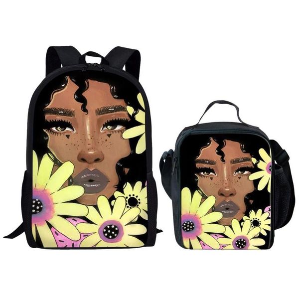 backpack hycool 2pcs/set school bags sets cartoon afro black girl flower print kids food storage student shoulder rucksack
backpack hycool 2pcs/set school bags sets cartoon afro black girl flower print kids food storage student shoulder rucksack