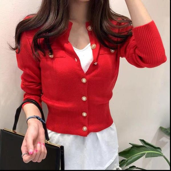 new 2021 women cardigan sweater fashion spring knitted long sleeve short coat chic korean slim button ladies soft, White;black
new 2021 women cardigan sweater fashion spring knitted long sleeve short coat chic korean slim button ladies soft, White;black