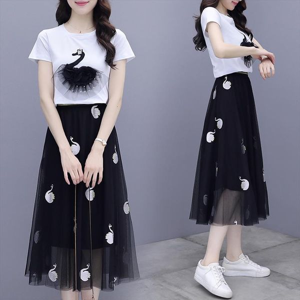 korean style students dress suit women tracksuits two piece cartoon short sleeve t shirt fashion preppy lace skirt, Gray
korean style students dress suit women tracksuits two piece cartoon short sleeve t shirt fashion preppy lace skirt, Gray
