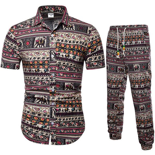 men's tracksuits 2-piece summer featured printed sportswear casual fashion shirt + shorts set clothing, Gray
men's tracksuits 2-piece summer featured printed sportswear casual fashion shirt + shorts set clothing, Gray